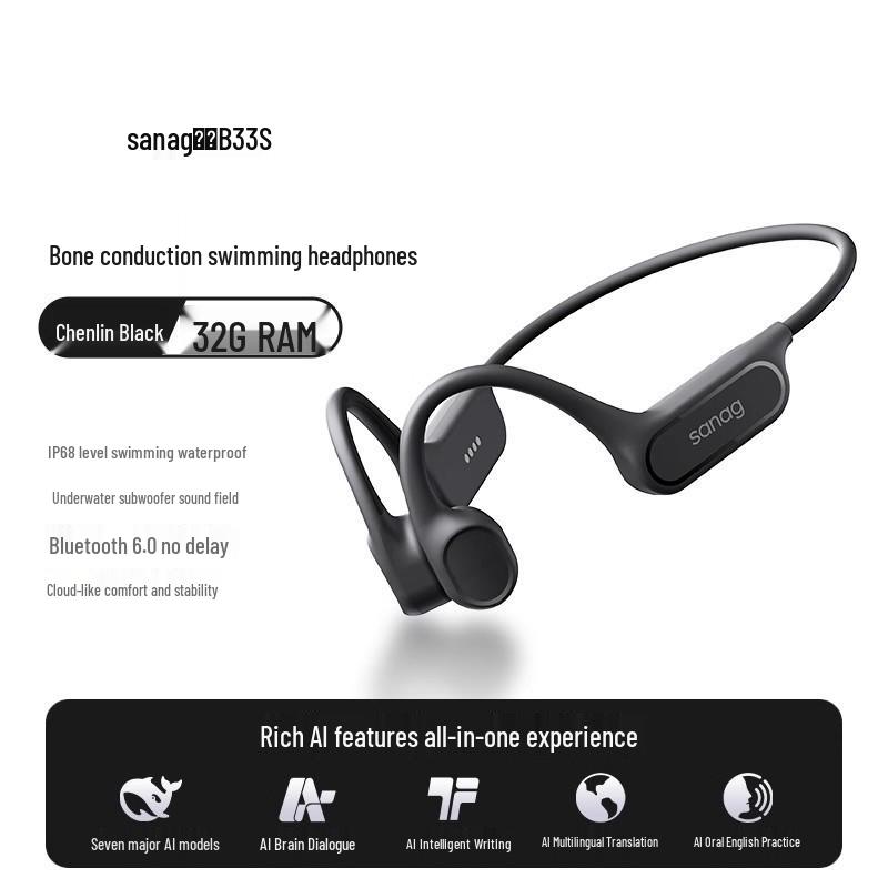 Sanag B33 2025 Водонепроникні Bluetooth-навушники з кістковою провідністю для бігу та їзди на велосипеді
Sanag B33 2025 Водонепроникні Bluetooth-навушники з кістковою провідністю для бігу та їзди на велосипеді