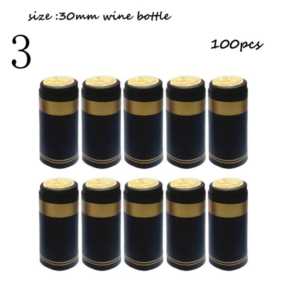 100Pcs PVC Wine Heat Shrinkable Cap Tear Tab Red Wine Shrink Film Wrap Straight Mouth Black Wine Bottle Cap
100Pcs PVC Wine Heat Shrinkable Cap Tear Tab Red Wine Shrink Film Wrap Straight Mouth Black Wine Bottle Cap