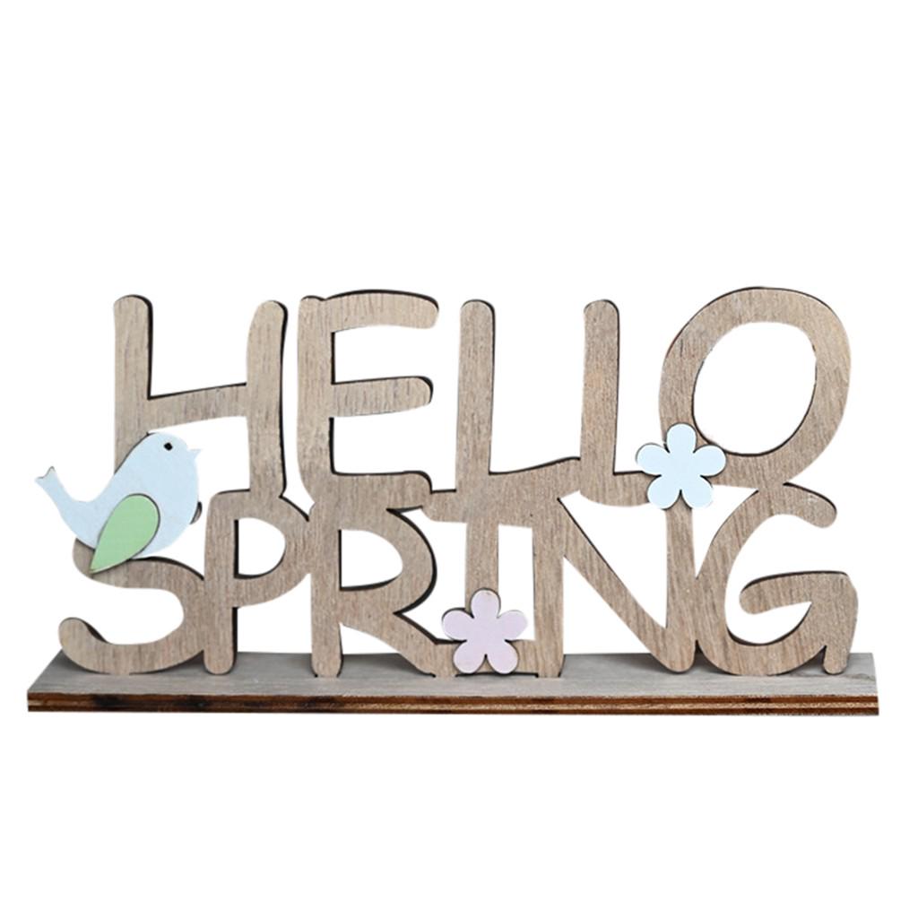 (SU)Пасхальные деревянные украшения Деревянные украшения с алфавитом Креативные настольные украшения 
(SU)Пасхальные деревянные украшения Деревянные украшения с алфавитом Креативные настольные украшения