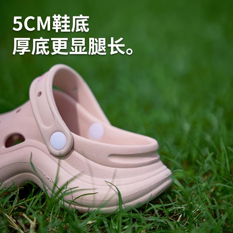 Hole shoes, women s new summer outer wear non-slip, deodorant, cool slippers, breathable and heightened thick-soled bag head slippers 36/37
Hole shoes, women s new summer outer wear non-slip, deodorant, cool slippers, breathable and heightened thick-soled bag head slippers 36/37
