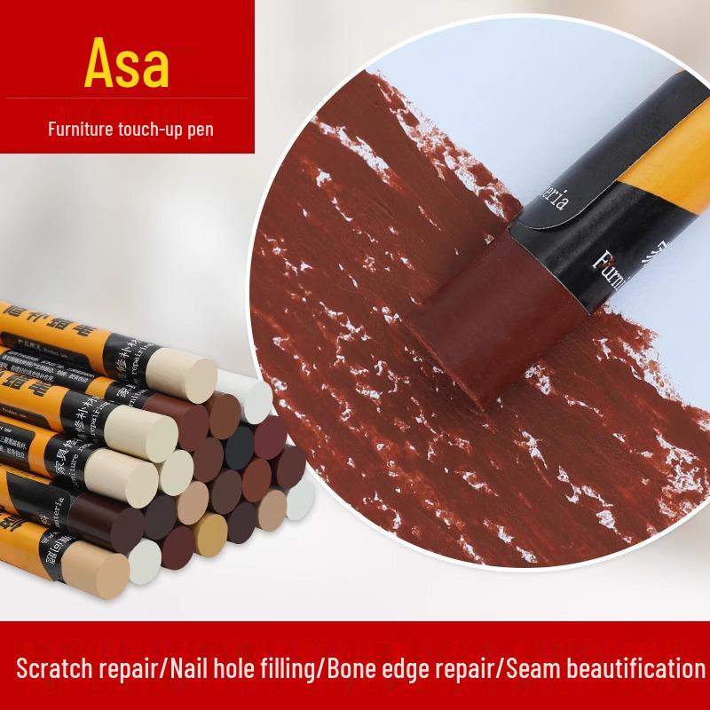 Комплект для ремонта деревянной мебели: Карандаш для подкраски, Ремонтный карандаш, Заполнитель царапин и Паста для краски
Комплект для ремонта деревянной мебели: Карандаш для подкраски, Ремонтный карандаш, Заполнитель царапин и Паста для краски