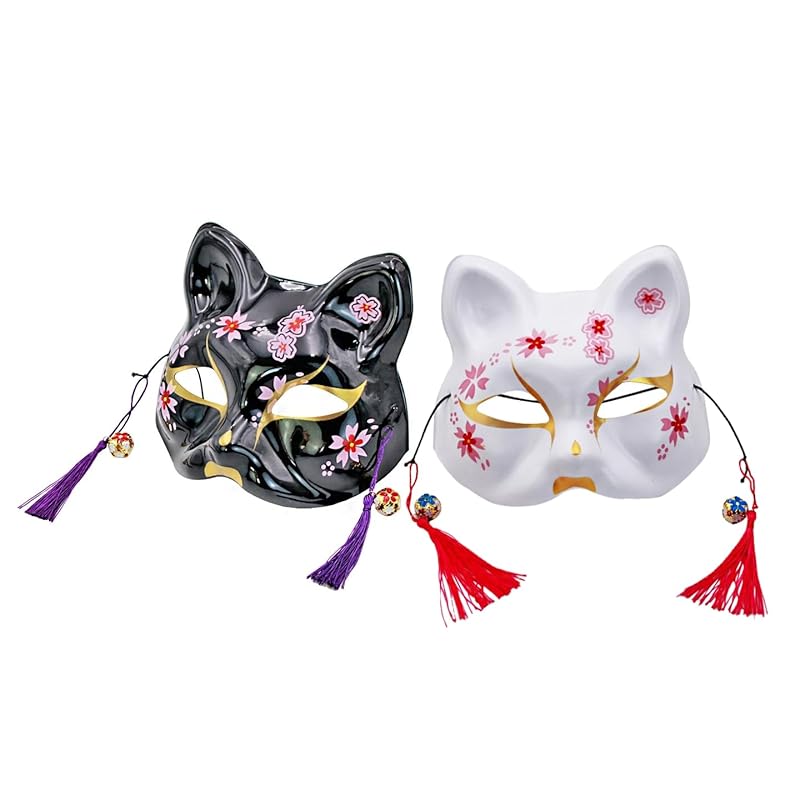 JYF.QUANYI fox mask cosplay fox mask 2 pieces set with bell disguise mask fox mask Japanese style fox mask Accessories halloween
JYF.QUANYI fox mask cosplay fox mask 2 pieces set with bell disguise mask fox mask Japanese style fox mask Accessories halloween