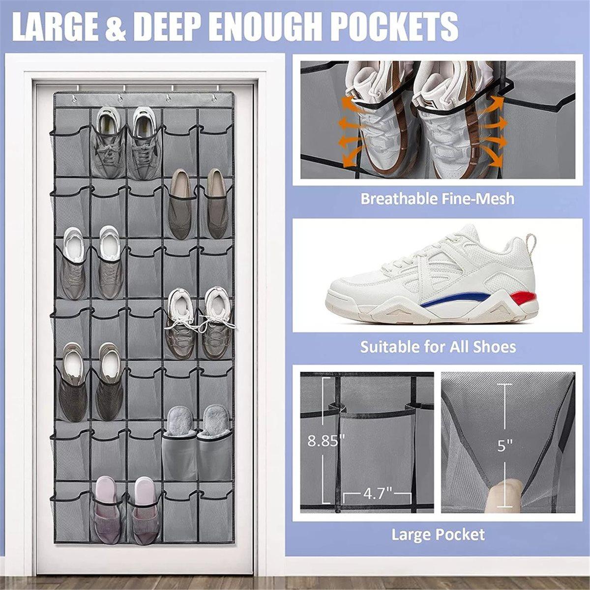 1 Pack over the Door Shoe Organizer with 35 Large Mesh Pockets, Space-Saving Hanging Storage for Shoes, Accessories China Mainland
1 Pack over the Door Shoe Organizer with 35 Large Mesh Pockets, Space-Saving Hanging Storage for Shoes, Accessories China Mainland