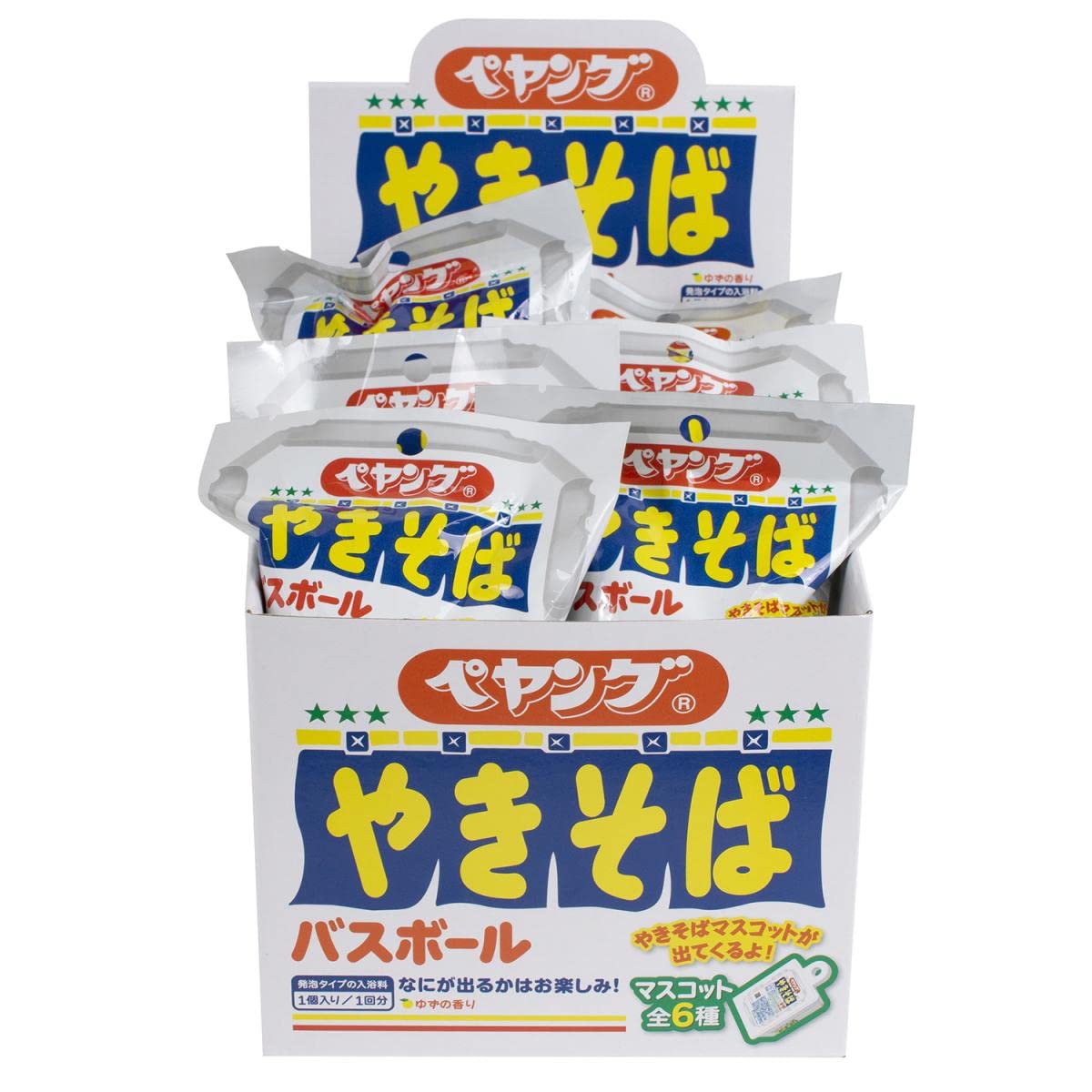 Marukan Peyoung Yakisoba Bath Balls A mascot comes out of the yuzu scented bath Have fun bath time with your (12 pieces) ball! child!
Marukan Peyoung Yakisoba Bath Balls A mascot comes out of the yuzu scented bath Have fun bath time with your (12 pieces) ball! child!