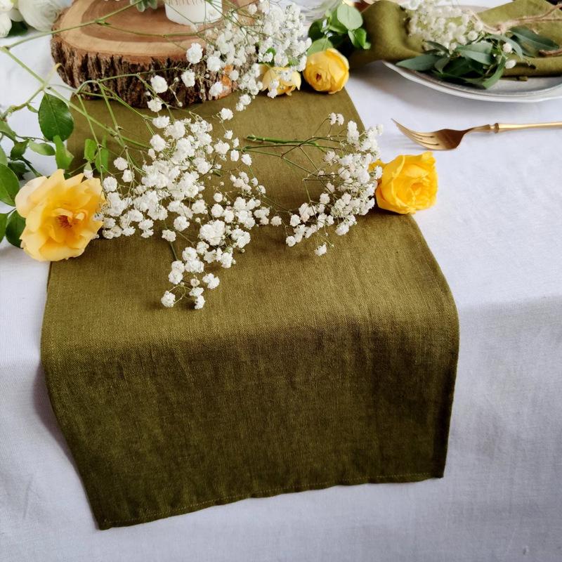 Linen Table Runner Mitered Corners 100% Pure Linen Cloth French Flax Rustic Luxe 1 piece&30x300cm оливковий колір
Linen Table Runner Mitered Corners 100% Pure Linen Cloth French Flax Rustic Luxe 1 piece&30x300cm оливковий колір