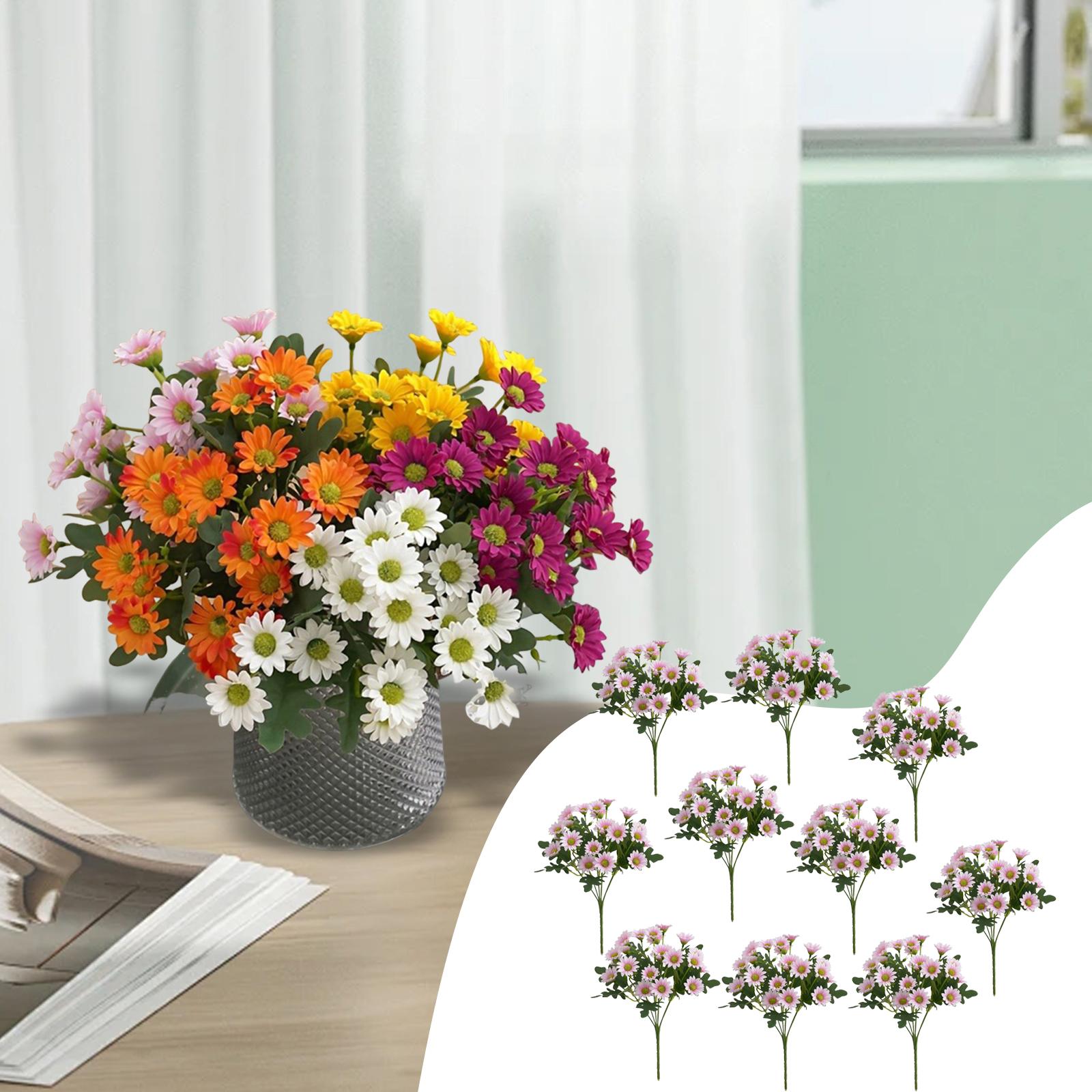 10 Bundles Silk Flower Centerpiece Outdoor Fake Flowers Fake Plants Faux Flower for Wedding Garden Patio Party
10 Bundles Silk Flower Centerpiece Outdoor Fake Flowers Fake Plants Faux Flower for Wedding Garden Patio Party