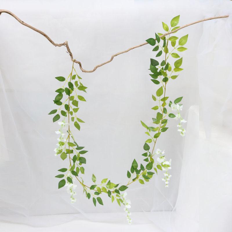 Artificial Wisteria Vine Silk Hanging Flower Fake Leaf Flower Vine for Home Garden Outdoor Ceremony Wedding Arch Floral Decor
Artificial Wisteria Vine Silk Hanging Flower Fake Leaf Flower Vine for Home Garden Outdoor Ceremony Wedding Arch Floral Decor