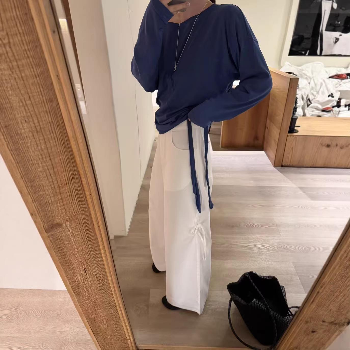 698 Minimalist Side-Tie Casual Pants M (Waist: 70) белый
698 Minimalist Side-Tie Casual Pants M (Waist: 70) белый