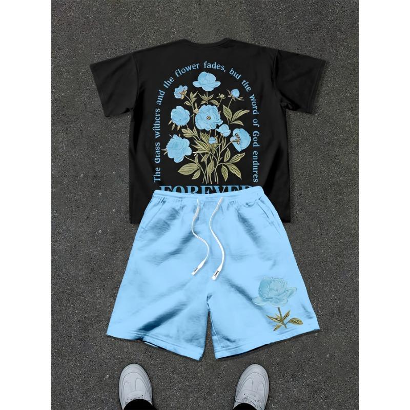 Men s Short Sleeve T-Shirt Drawstring Shorts Set S
Men s Short Sleeve T-Shirt Drawstring Shorts Set S