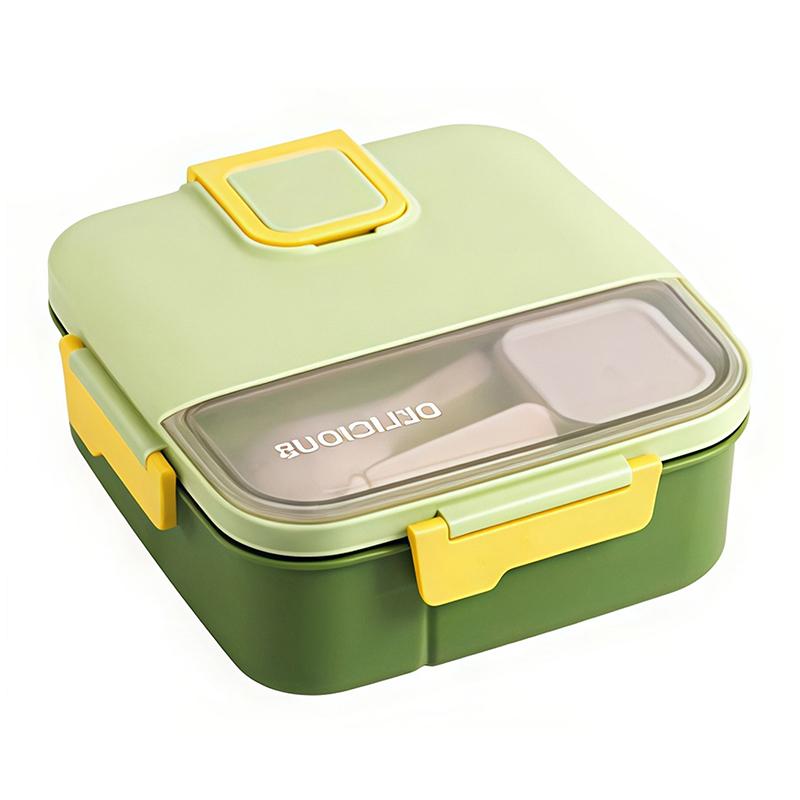 Lunch Box Food Grade Plastic Office Worker Lunch Box With Tableware Individually Sealed Portable Bento Box Salad Box зелений
Lunch Box Food Grade Plastic Office Worker Lunch Box With Tableware Individually Sealed Portable Bento Box Salad Box зелений