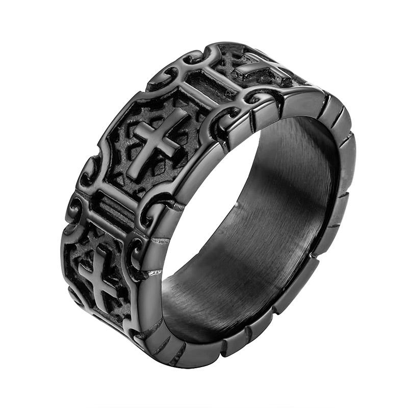 Valily Classic Retro Christian Jesus Cross Ring Stainless Steel Christian Believers Punk Rock Men s Round Rings Band Jewelry 13 чорний
Valily Classic Retro Christian Jesus Cross Ring Stainless Steel Christian Believers Punk Rock Men s Round Rings Band Jewelry 13 чорний