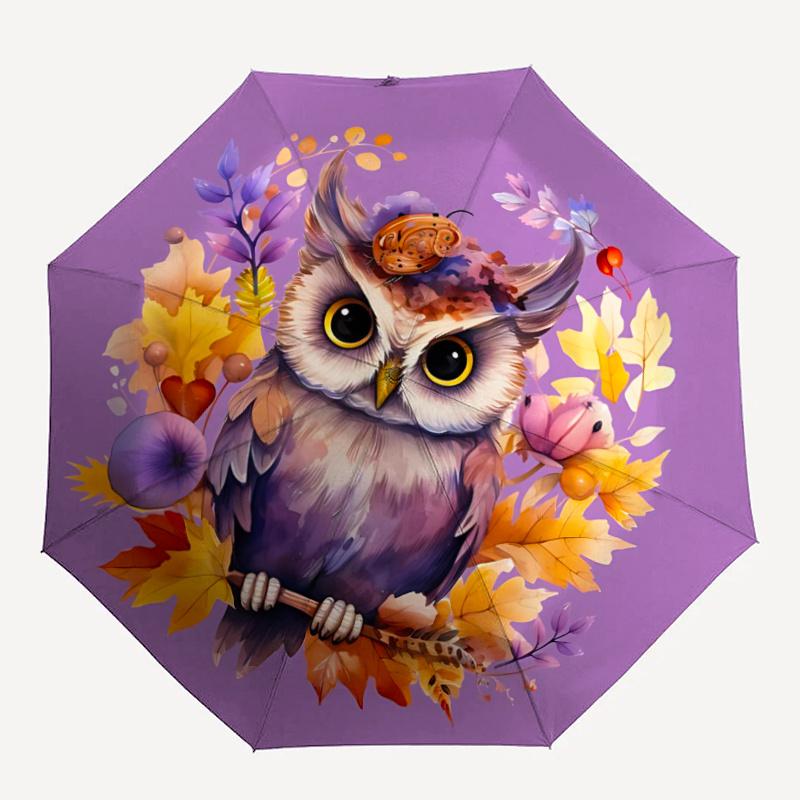 1pc Owl Autumn Automatic Open/close Umbrella, 8-Rib sturdy structure, Portable Travel Umbrella, Parties, Everyday Useb045
1pc Owl Autumn Automatic Open/close Umbrella, 8-Rib sturdy structure, Portable Travel Umbrella, Parties, Everyday Useb045