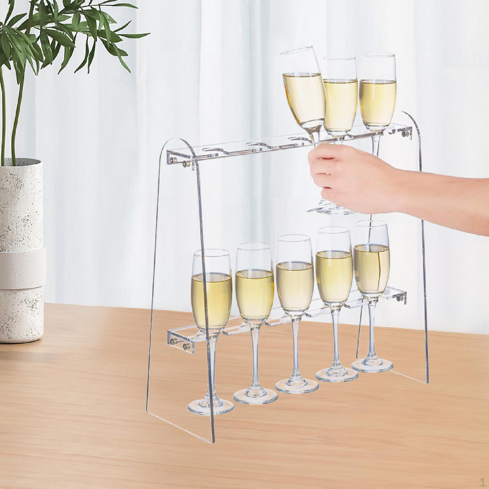 Acrylic Champagne Holder 2 Layer Multi Use Wine Glass Hanging Display Rack Tower for
Acrylic Champagne Holder 2 Layer Multi Use Wine Glass Hanging Display Rack Tower for