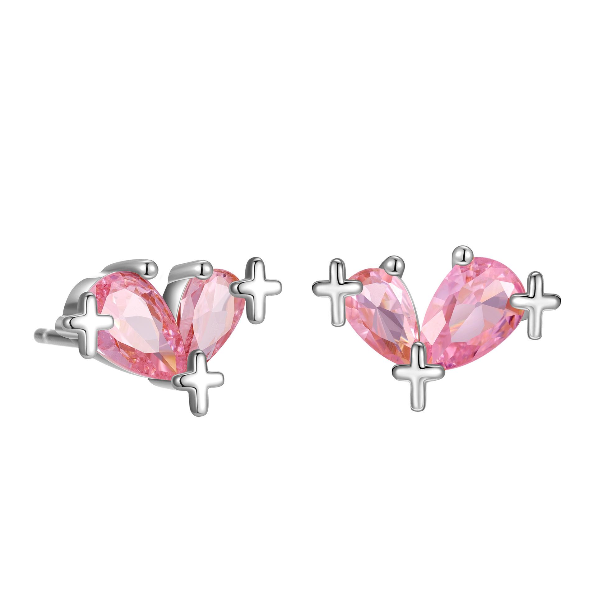 Authentic 925 Sterling Silver Gradient Starry Stud Earrings Heart CZ Hypoallergenic Earrings for Women Fine Jewelry Gift
Authentic 925 Sterling Silver Gradient Starry Stud Earrings Heart CZ Hypoallergenic Earrings for Women Fine Jewelry Gift