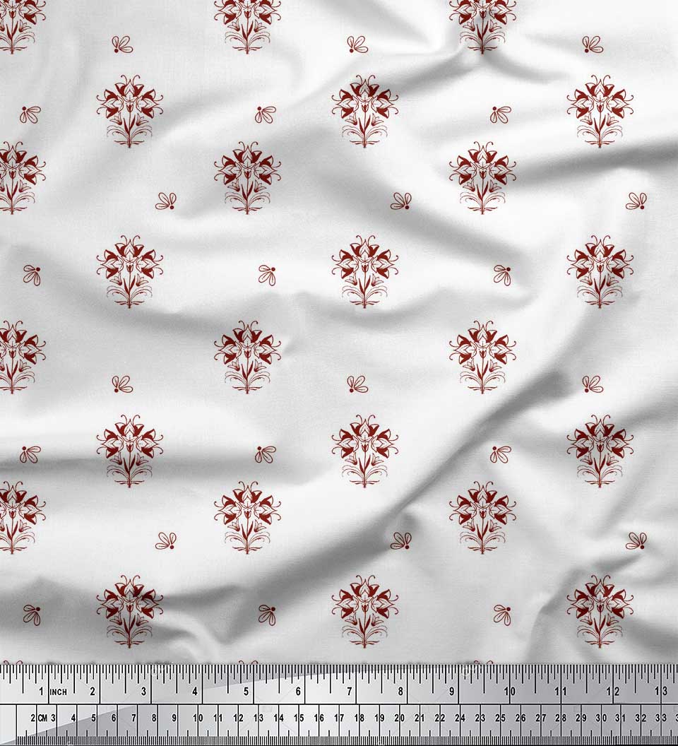 Тканина Soimoi Red Japan Crepe Satin Тканина з художнім квітковим принтом на метри 42 дюйми 42 Inch Wide - Poly Georgette червоний
Тканина Soimoi Red Japan Crepe Satin Тканина з художнім квітковим принтом на метри 42 дюйми 42 Inch Wide - Poly Georgette червоний