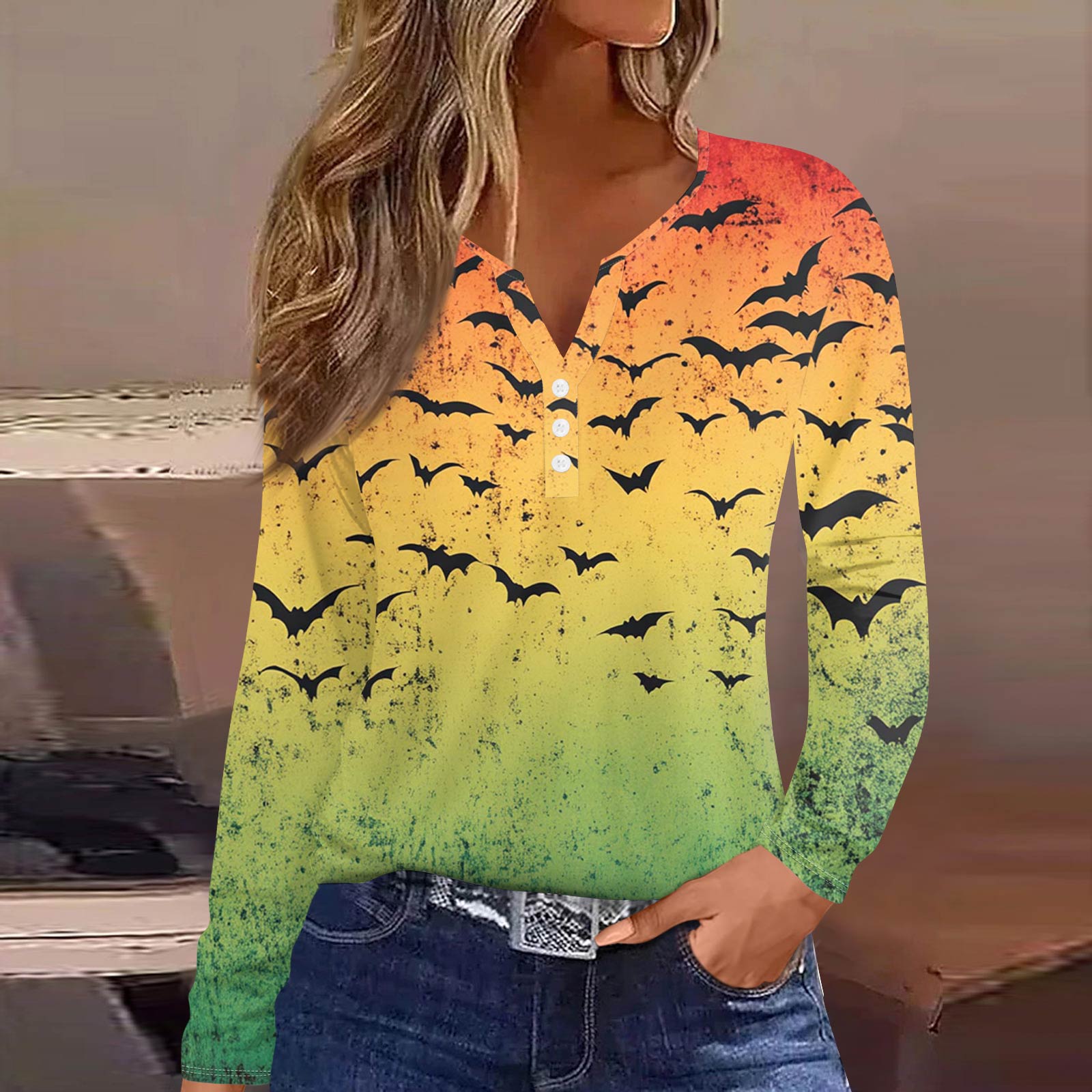 Жен. Футболка Футболка на пуговицах с длинным рукавом Повседневные Выходные Мода Классический Топ с v-образным вырезом Обычный M
Жен. Футболка Футболка на пуговицах с длинным рукавом Повседневные Выходные Мода Классический Топ с v-образным вырезом Обычный M