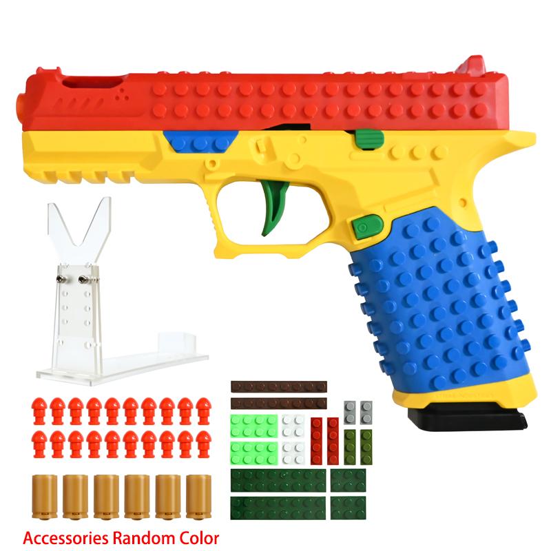 Diy Building Block Assembled Toys Pistol Shell Ejection Continuous Firing Kids Simulation Educational Outdoor Game For All Ages
Diy Building Block Assembled Toys Pistol Shell Ejection Continuous Firing Kids Simulation Educational Outdoor Game For All Ages