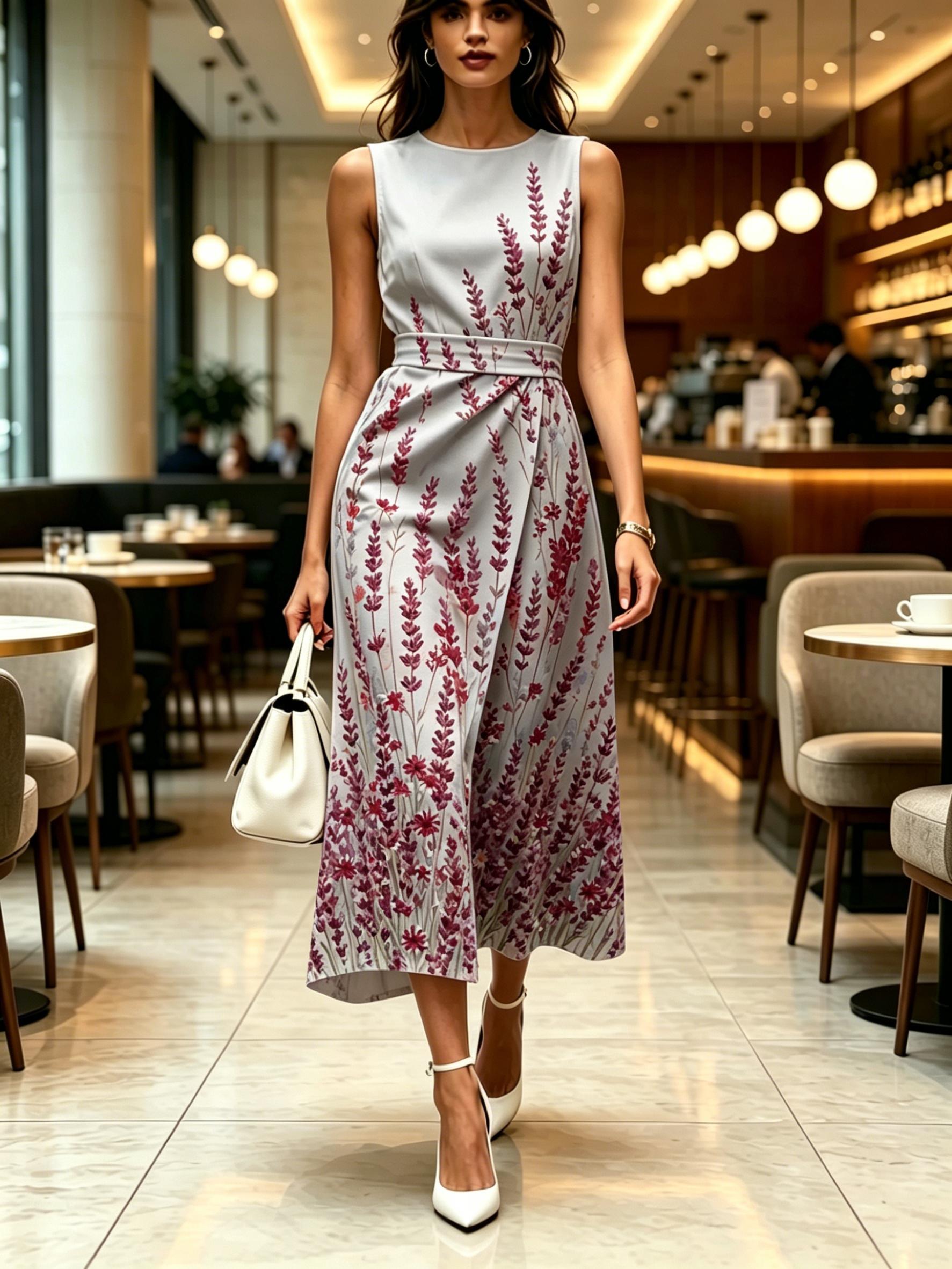 Round Neck Sleeveless Midi Dress Lavender Print Grey Color Womens Modern Elegant Casual Fashion Spring Summer Autumn Womens Clothing XXL
Round Neck Sleeveless Midi Dress Lavender Print Grey Color Womens Modern Elegant Casual Fashion Spring Summer Autumn Womens Clothing XXL