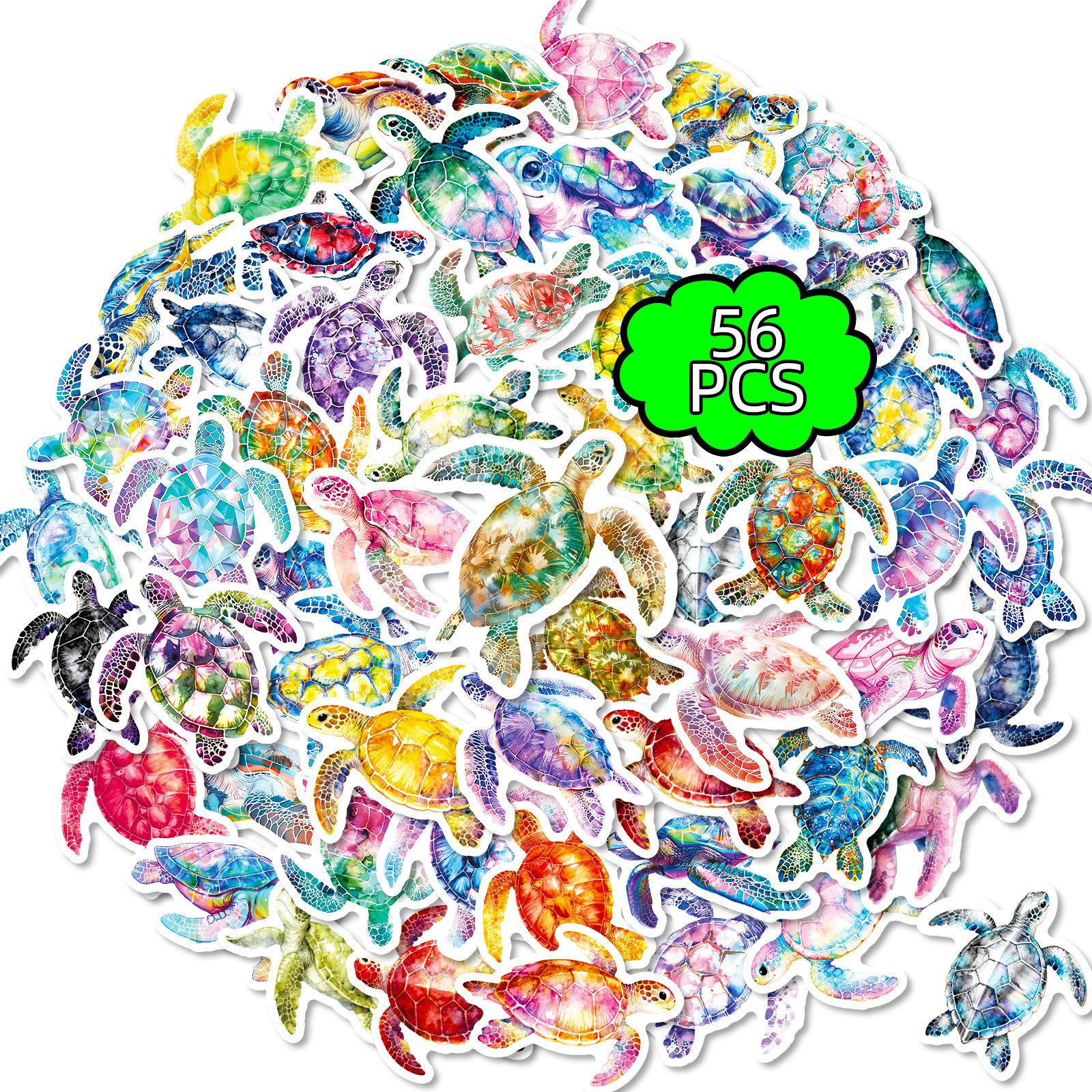 56 Colorful Ocean Turtle Stickers, Watercolor Style Hand Account Decorative Stickers Waterproof Diy Notebook Decorative Stickers
56 Colorful Ocean Turtle Stickers, Watercolor Style Hand Account Decorative Stickers Waterproof Diy Notebook Decorative Stickers