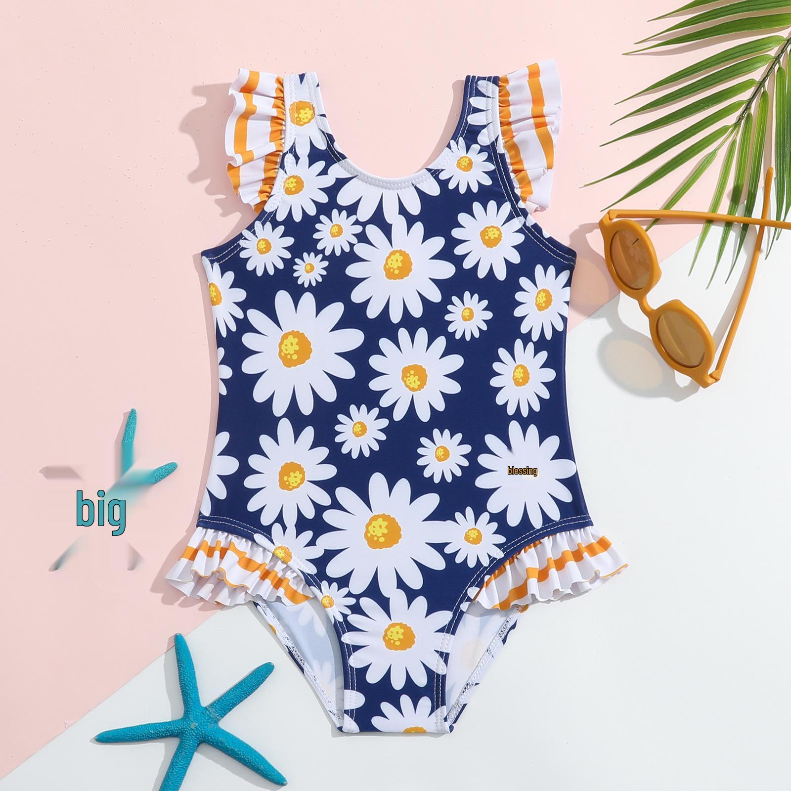 Girls One-Piece Swimsuit: Toddler Quick-Dry Style with Lotus Leaf Edge, Perfect for Hot Spring Vacations 80
Girls One-Piece Swimsuit: Toddler Quick-Dry Style with Lotus Leaf Edge, Perfect for Hot Spring Vacations 80