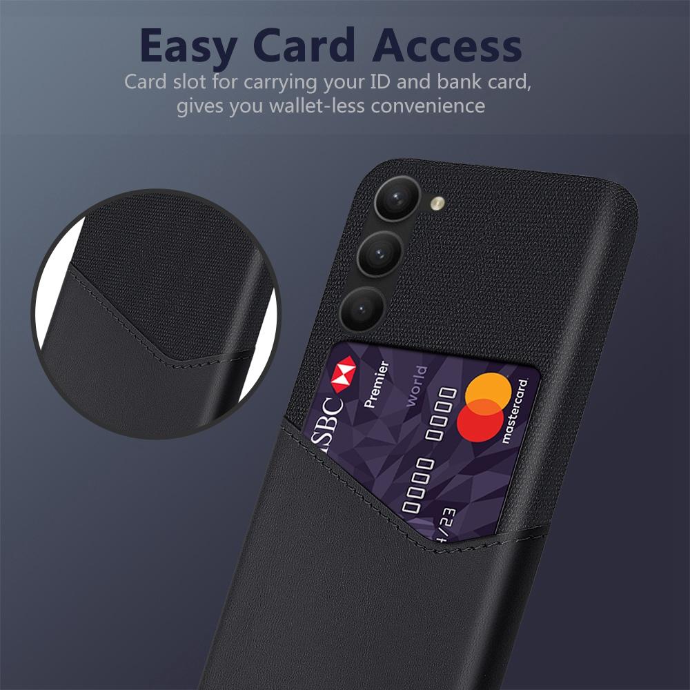 For Samsung Galaxy S23 PU Leather+Hard PC Phone Cover Cloth Texture Card Holder Wear-resistant Mobile Phone Case Grey
For Samsung Galaxy S23 PU Leather+Hard PC Phone Cover Cloth Texture Card Holder Wear-resistant Mobile Phone Case Grey
