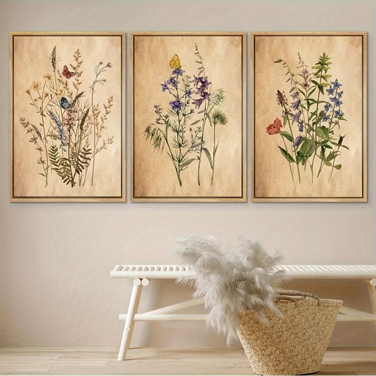 3pcs Vintage Wildflower Canvas Art Set - Modern Floral & Botanical Prints, Frameless Wall Decor for Living Room, Bedroom, Office 20x30cm-3pcs
3pcs Vintage Wildflower Canvas Art Set - Modern Floral & Botanical Prints, Frameless Wall Decor for Living Room, Bedroom, Office 20x30cm-3pcs
