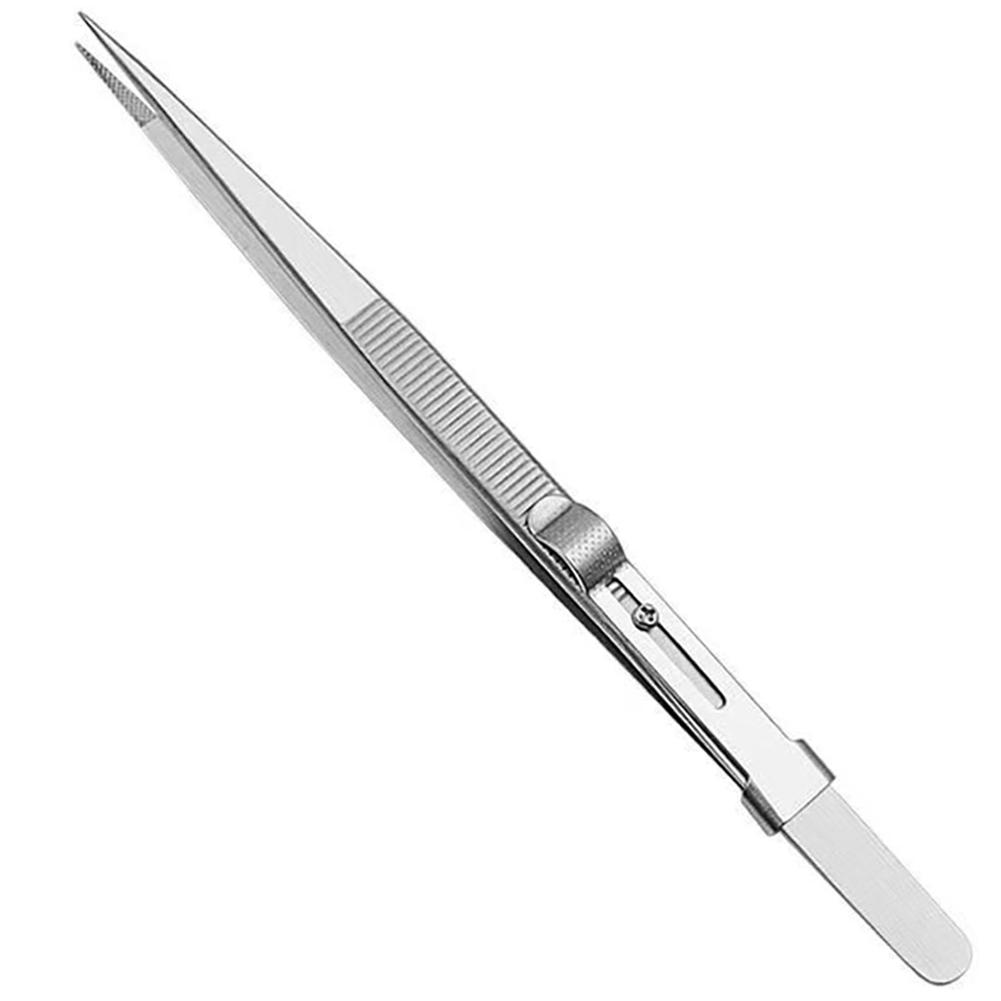 Stainless Steel Tweezers Electronic Component Repair Tools Adjustable Self Clamping Tweezers Jewelry Making Tool Slide Lock Straight
Stainless Steel Tweezers Electronic Component Repair Tools Adjustable Self Clamping Tweezers Jewelry Making Tool Slide Lock Straight