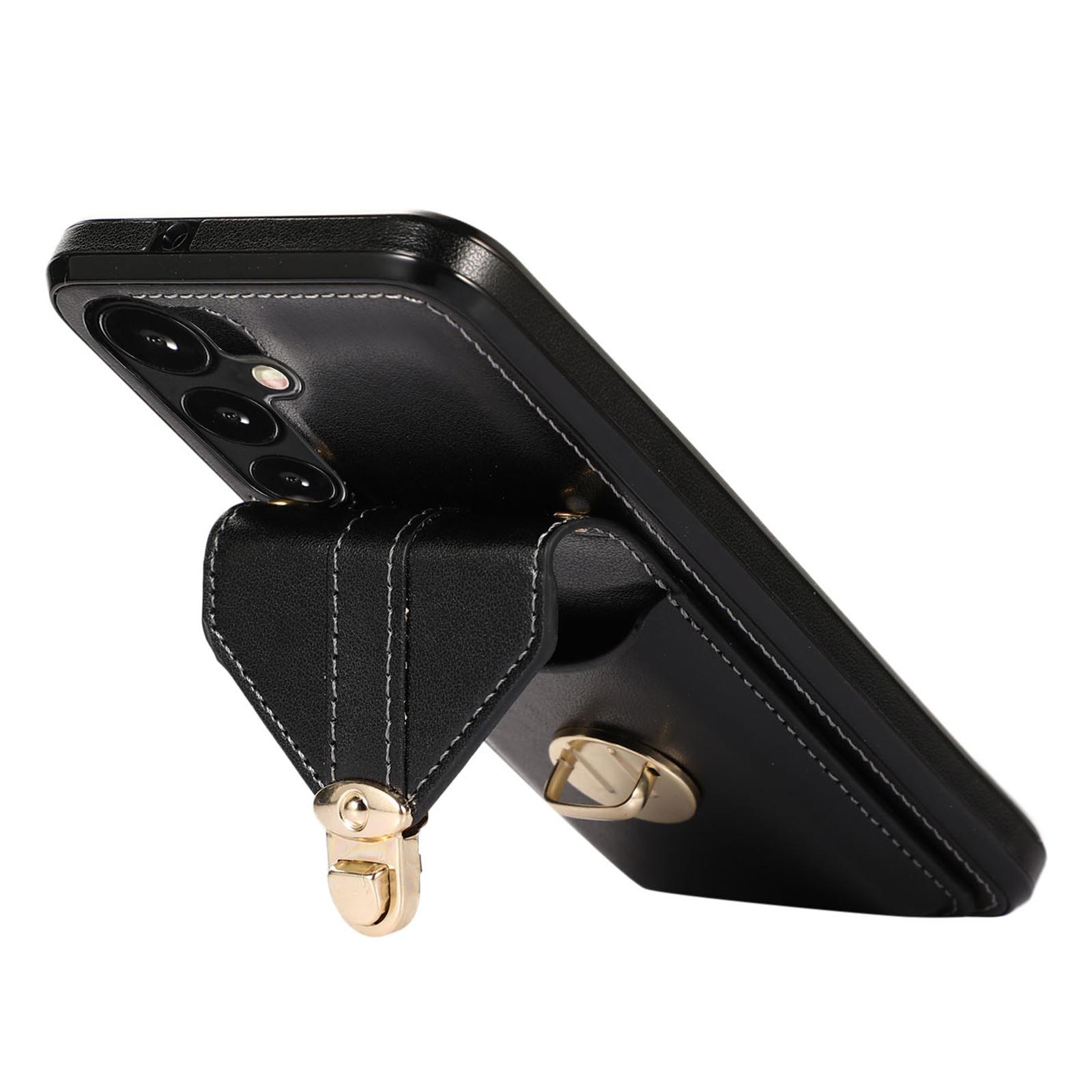 For Samsung Galaxy A36 5G Case Card Holder Kickstand PU Leather+TPU Phone Cover with Shoulder Strap Black
For Samsung Galaxy A36 5G Case Card Holder Kickstand PU Leather+TPU Phone Cover with Shoulder Strap Black