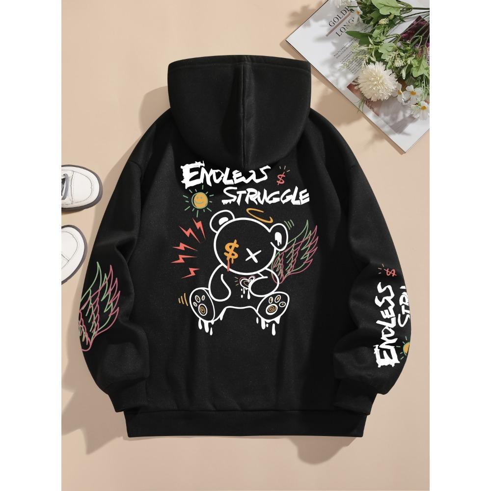 Уличные женские толстовки Endless Struggle с принтом граффити медведя, худи с круглым вырезом, свободный пуловер, теплая женская одежда S
Уличные женские толстовки Endless Struggle с принтом граффити медведя, худи с круглым вырезом, свободный пуловер, теплая женская одежда S