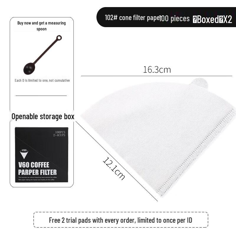 Zhao Ran 102 Fan-Shaped Pour-Over Coffee Filter Paper
Zhao Ran 102 Fan-Shaped Pour-Over Coffee Filter Paper