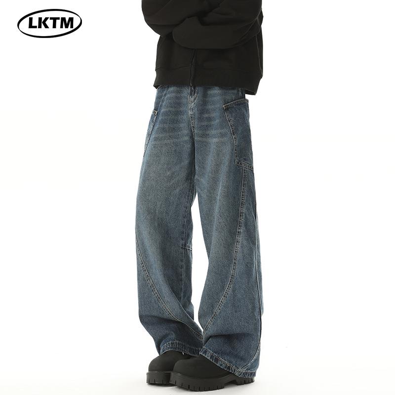 LKTM Men s American Retro Wide-Leg Jeans: Trendy Loose-Fit Scimitar Pants for Couples 2XL (155-170 lbs recommended)
LKTM Men s American Retro Wide-Leg Jeans: Trendy Loose-Fit Scimitar Pants for Couples 2XL (155-170 lbs recommended)