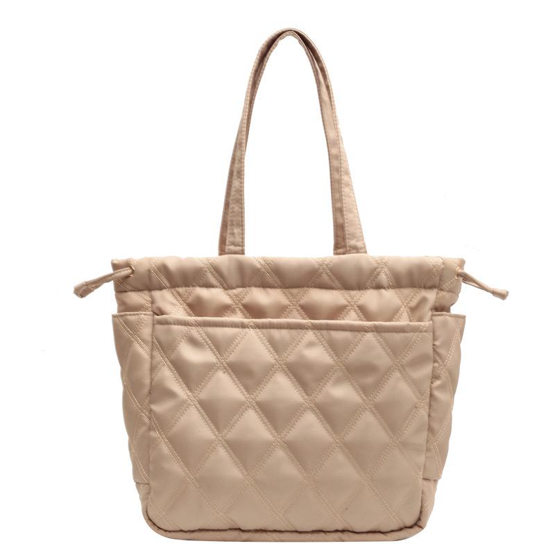 Вместительная портативная сумка-тоут, студенческая сумка для занятий, новая ромбовидная сумка через плечо осень-зима, женская рабочая сумка для покупок хаки
Вместительная портативная сумка-тоут, студенческая сумка для занятий, новая ромбовидная сумка через плечо осень-зима, женская рабочая сумка для покупок хаки