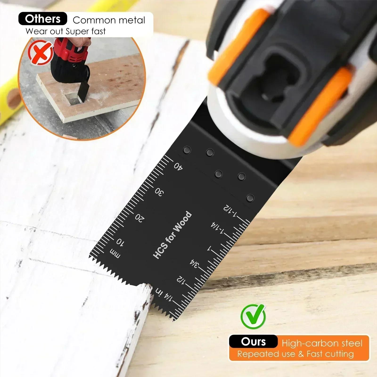 8/16/24/48 Oscillating Saw Blade Set Multi Tool Blades Oscillating Saw Blade Renovator Multi Cutter Blade For Wood Metal Plastic Wood Cutting
8/16/24/48 Oscillating Saw Blade Set Multi Tool Blades Oscillating Saw Blade Renovator Multi Cutter Blade For Wood Metal Plastic Wood Cutting