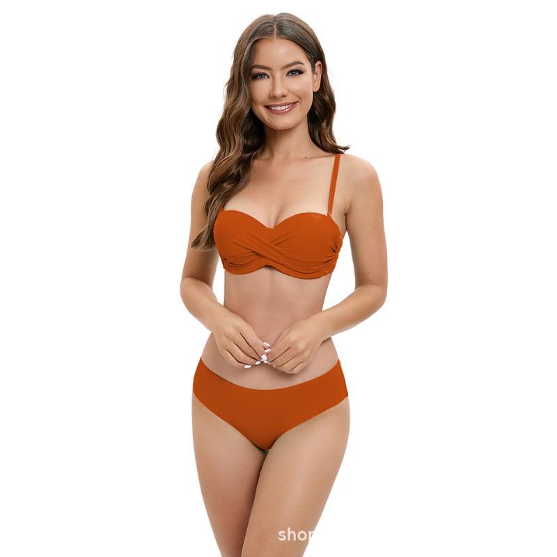 Swimsuit women s new split sexy bikini gather swimsuit XL помаранчевий
Swimsuit women s new split sexy bikini gather swimsuit XL помаранчевий