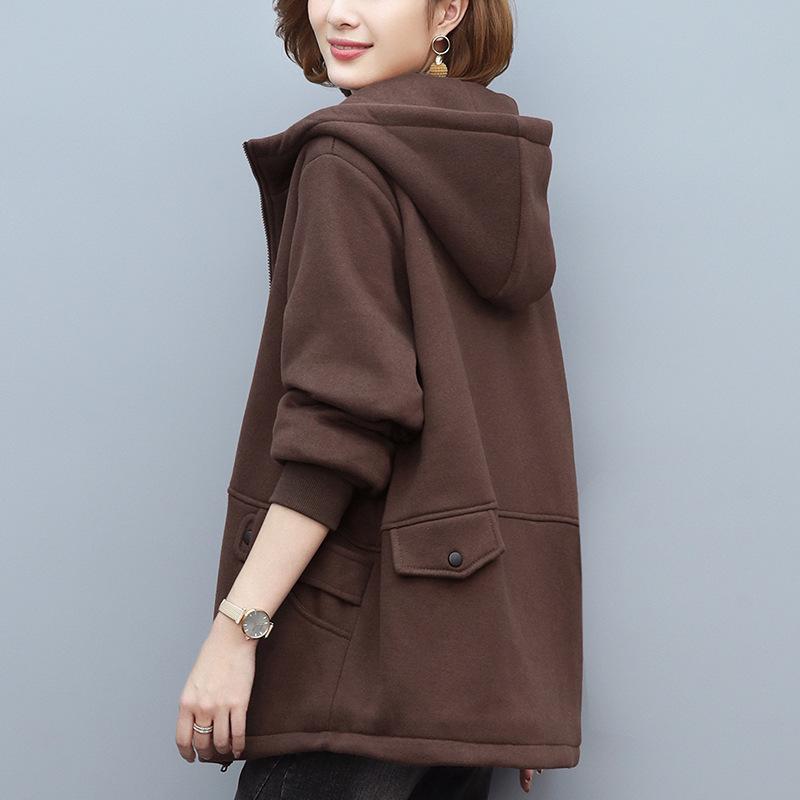 Women s Fleece-Lined Hooded Cardigan - Autumn/Winter 2024 Casual Loose Fit for Middle-Aged Moms M (suggested 90-115 jin)
Women s Fleece-Lined Hooded Cardigan - Autumn/Winter 2024 Casual Loose Fit for Middle-Aged Moms M (suggested 90-115 jin)