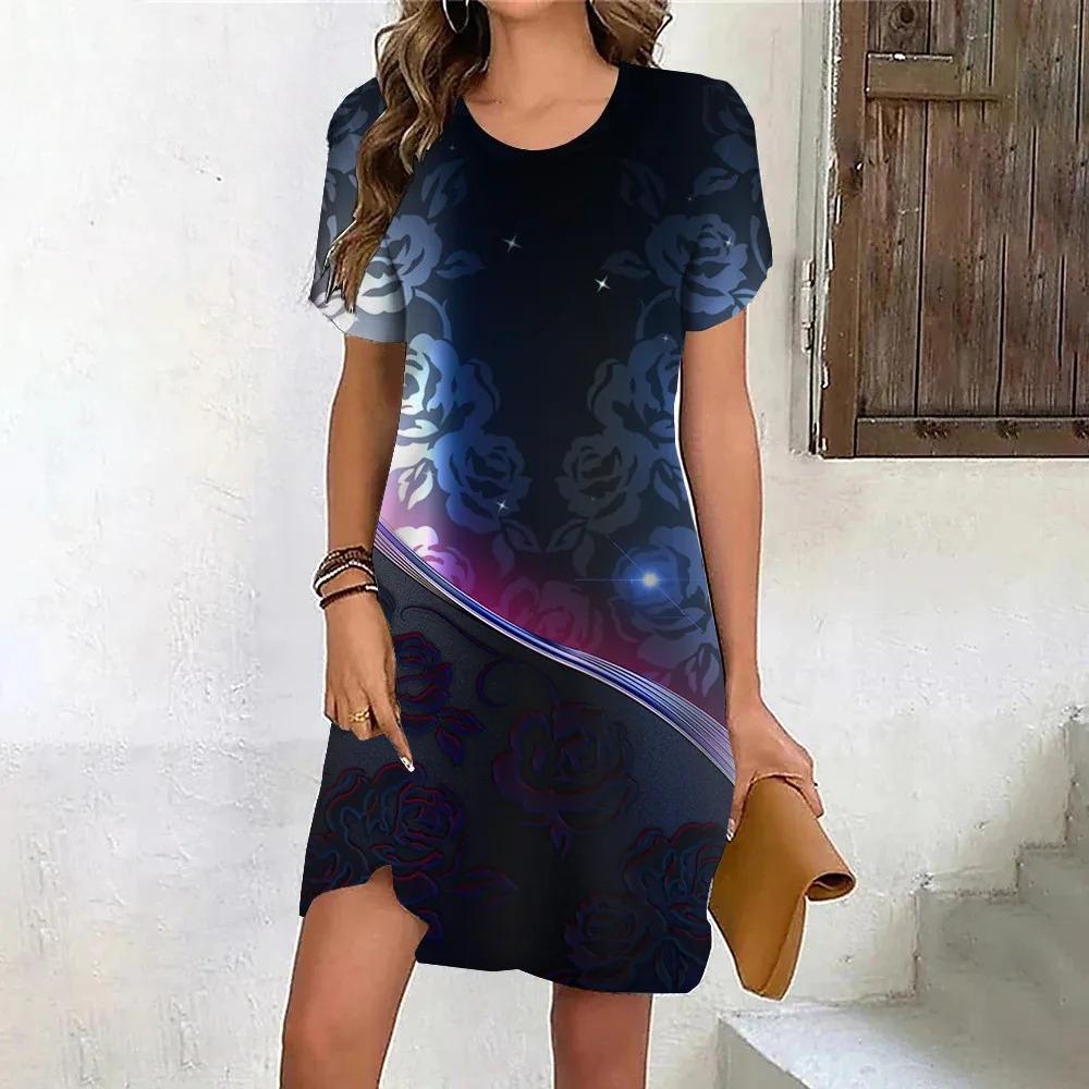 Purple Flowers Print Dresses For Women 2024 Summer Vintage Short Sleeve Mini Dress Casual Pullover O-Neck Plus Size Sundress 6XL 4XL
Purple Flowers Print Dresses For Women 2024 Summer Vintage Short Sleeve Mini Dress Casual Pullover O-Neck Plus Size Sundress 6XL 4XL