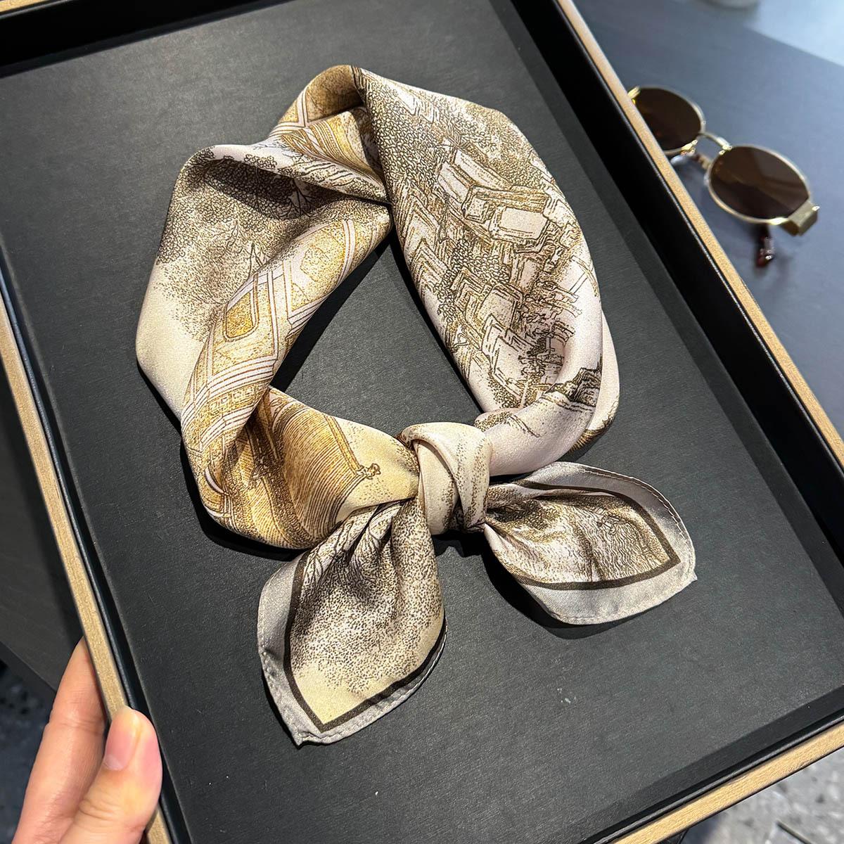 100% Silk Square Scarf Luxury Floral Print Scarfs for Women Headscarf Foulard Bandana Soft Hijab Female Neckerchief Neck Ties Real Silk 53x53cm
100% Silk Square Scarf Luxury Floral Print Scarfs for Women Headscarf Foulard Bandana Soft Hijab Female Neckerchief Neck Ties Real Silk 53x53cm