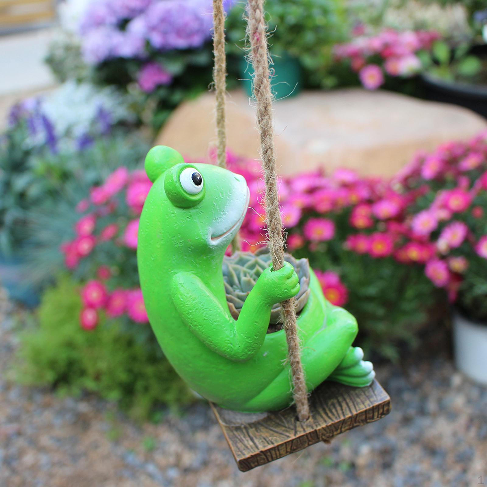 Качающийся горшок с лягушкой, забавный подвесной контейнер с цветами и животными на качелях
Качающийся горшок с лягушкой, забавный подвесной контейнер с цветами и животными на качелях