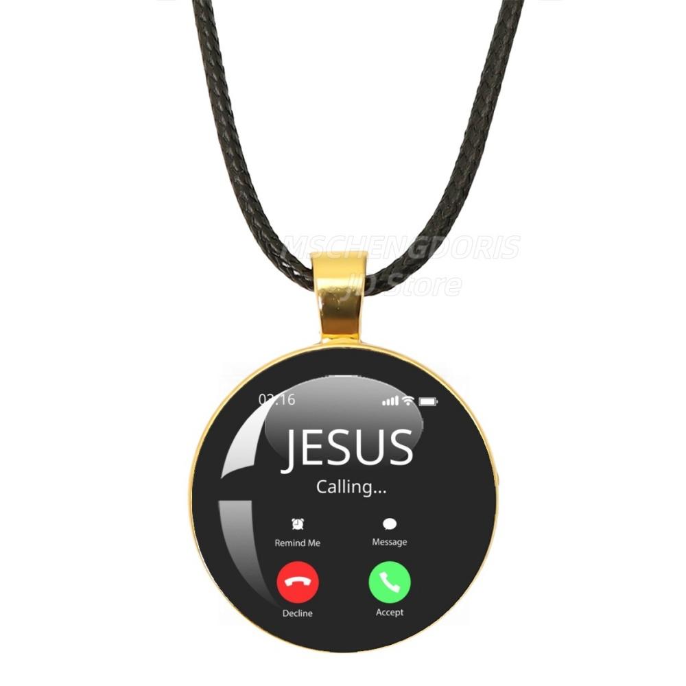 Jesus is Calling Answer Call Phone Humor Funny Meme Glass Cabochon Pendant Black Rope Chain Necklace Jewelry Charm Gift TH006
Jesus is Calling Answer Call Phone Humor Funny Meme Glass Cabochon Pendant Black Rope Chain Necklace Jewelry Charm Gift TH006