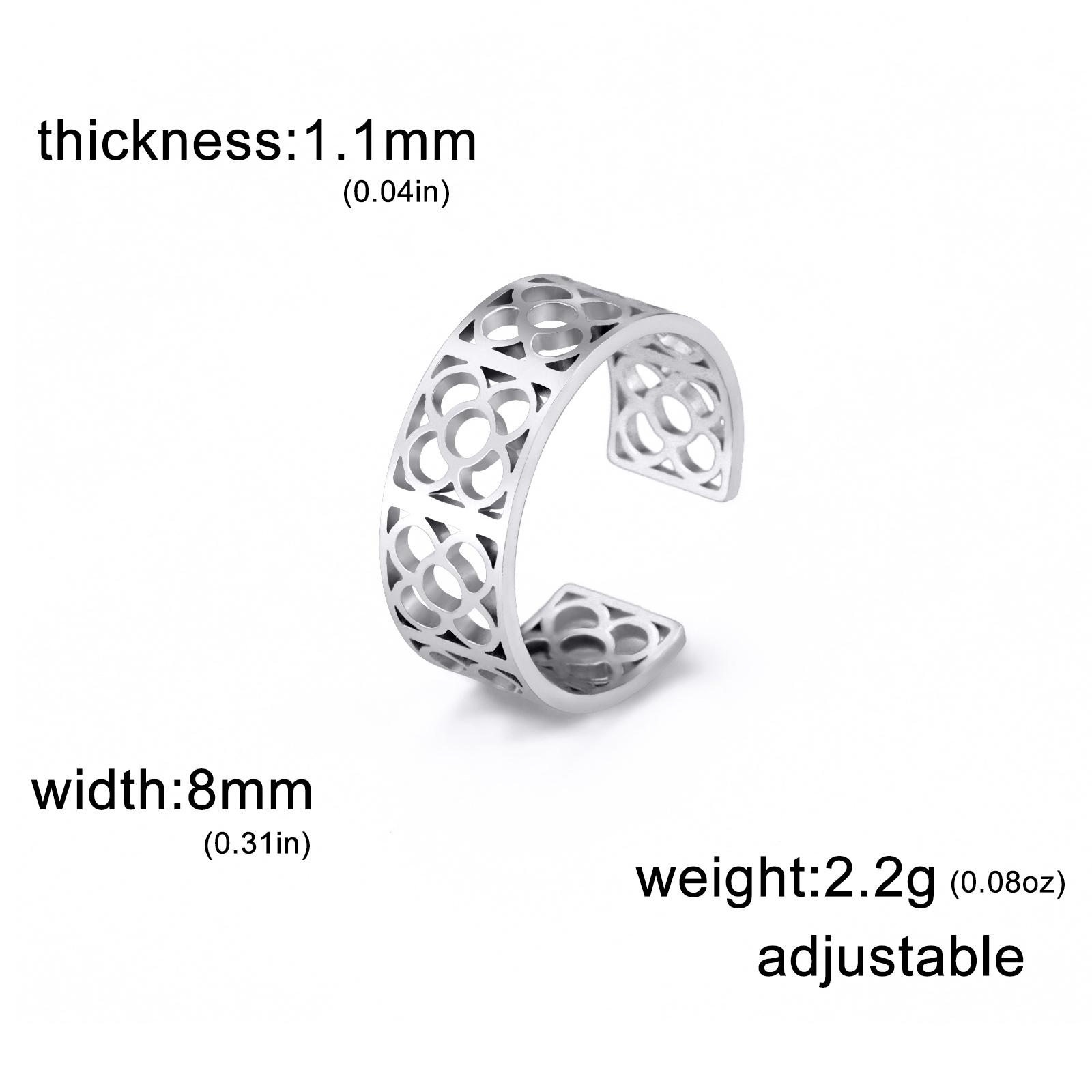 Lemegeton Barcelona Flowers Rings for Women Stainless Steel Ring Square Flower Finger Jewelry Souvenir Accessories 2026 Trend
Lemegeton Barcelona Flowers Rings for Women Stainless Steel Ring Square Flower Finger Jewelry Souvenir Accessories 2026 Trend