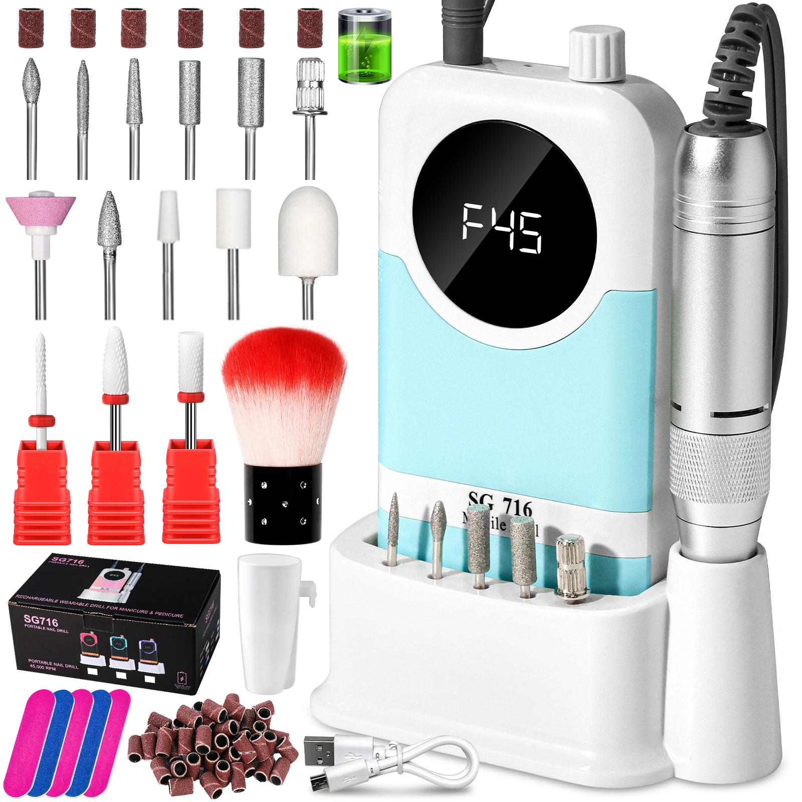 45000RPM Rechargeable Electric Nail Drill Professional Nail Polishing Machine Low Noise Nail Sander File For Manicure Salon небо синє кольору
45000RPM Rechargeable Electric Nail Drill Professional Nail Polishing Machine Low Noise Nail Sander File For Manicure Salon небо синє кольору
