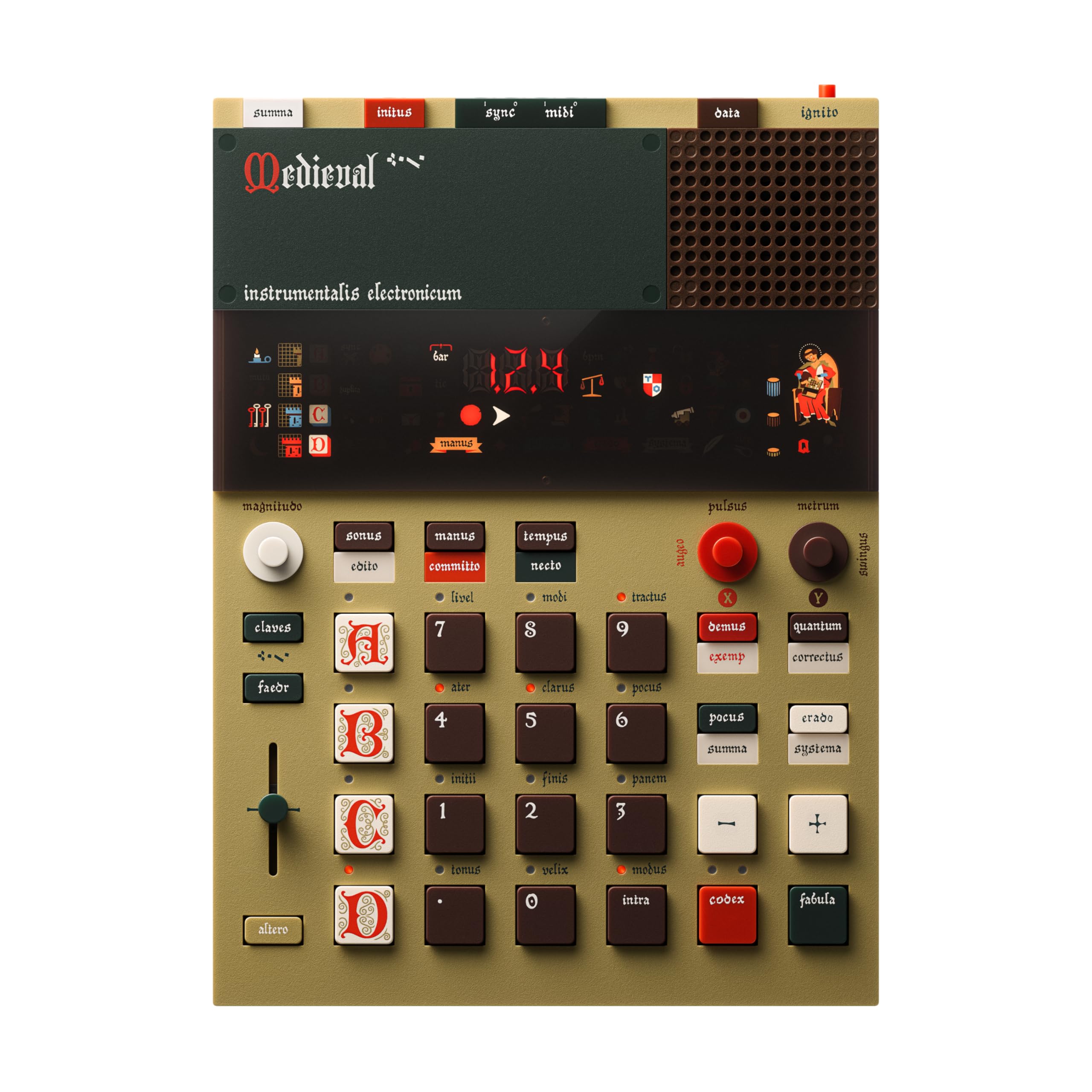 Teenage Engineering medieval Beat machine sampler that manipulates the sounds of medieval Europe BGM production with over 200 presets EP-1320
Teenage Engineering medieval Beat machine sampler that manipulates the sounds of medieval Europe BGM production with over 200 presets EP-1320