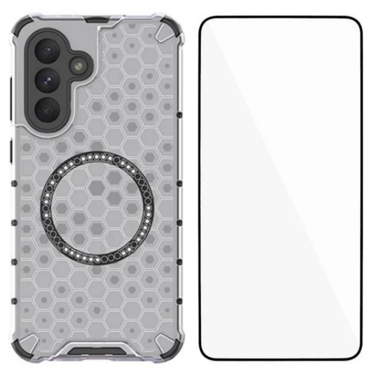 For Samsung Galaxy A26 5G Case Compatible with MagSafe WANLONFENG FC Series TPU+PC Phone Cover with Tempered Glass Transparent
For Samsung Galaxy A26 5G Case Compatible with MagSafe WANLONFENG FC Series TPU+PC Phone Cover with Tempered Glass Transparent