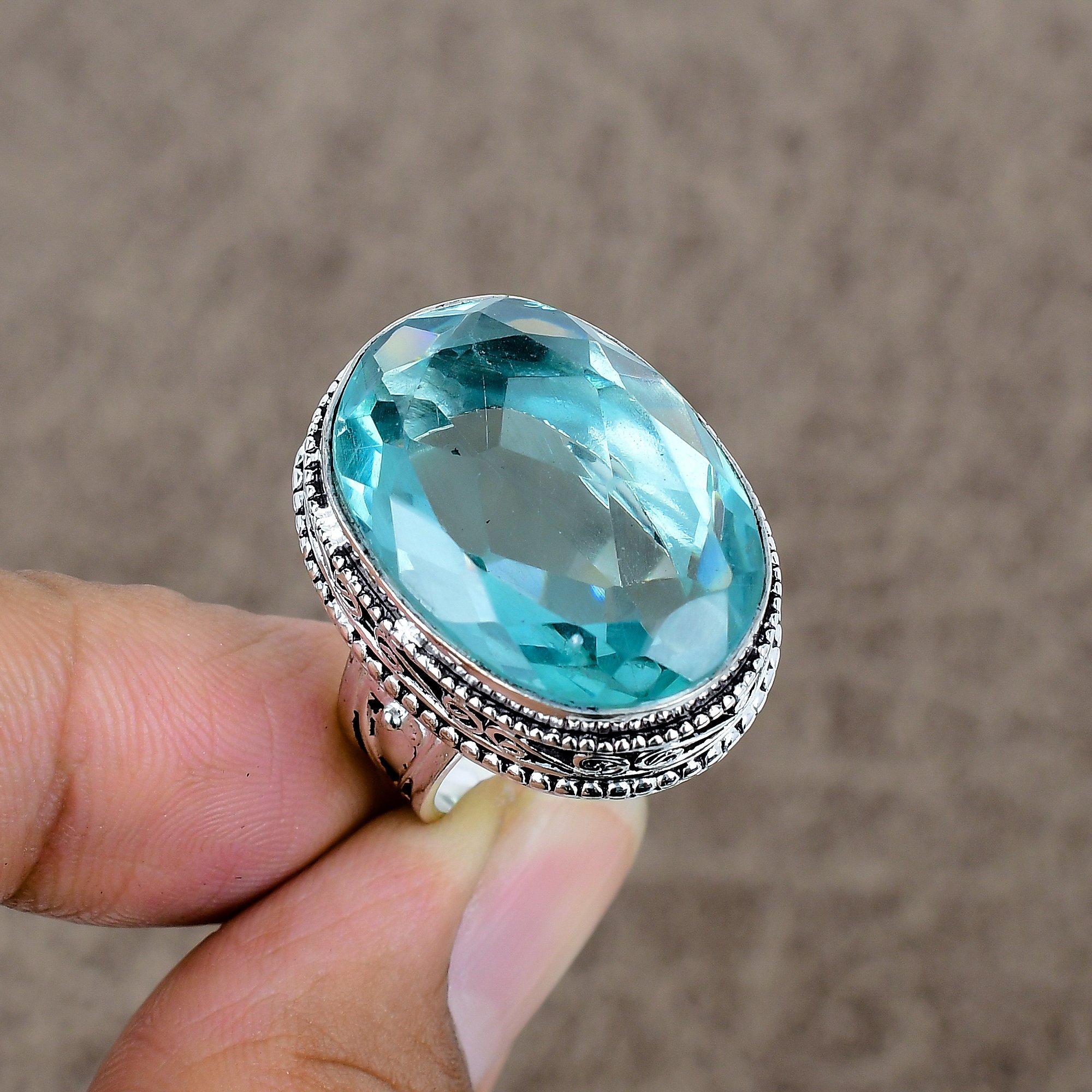 Green Amethyst Genstone Handmade 925 Sterling Silver Jewelry Ring Size 8 KKG-478
Green Amethyst Genstone Handmade 925 Sterling Silver Jewelry Ring Size 8 KKG-478