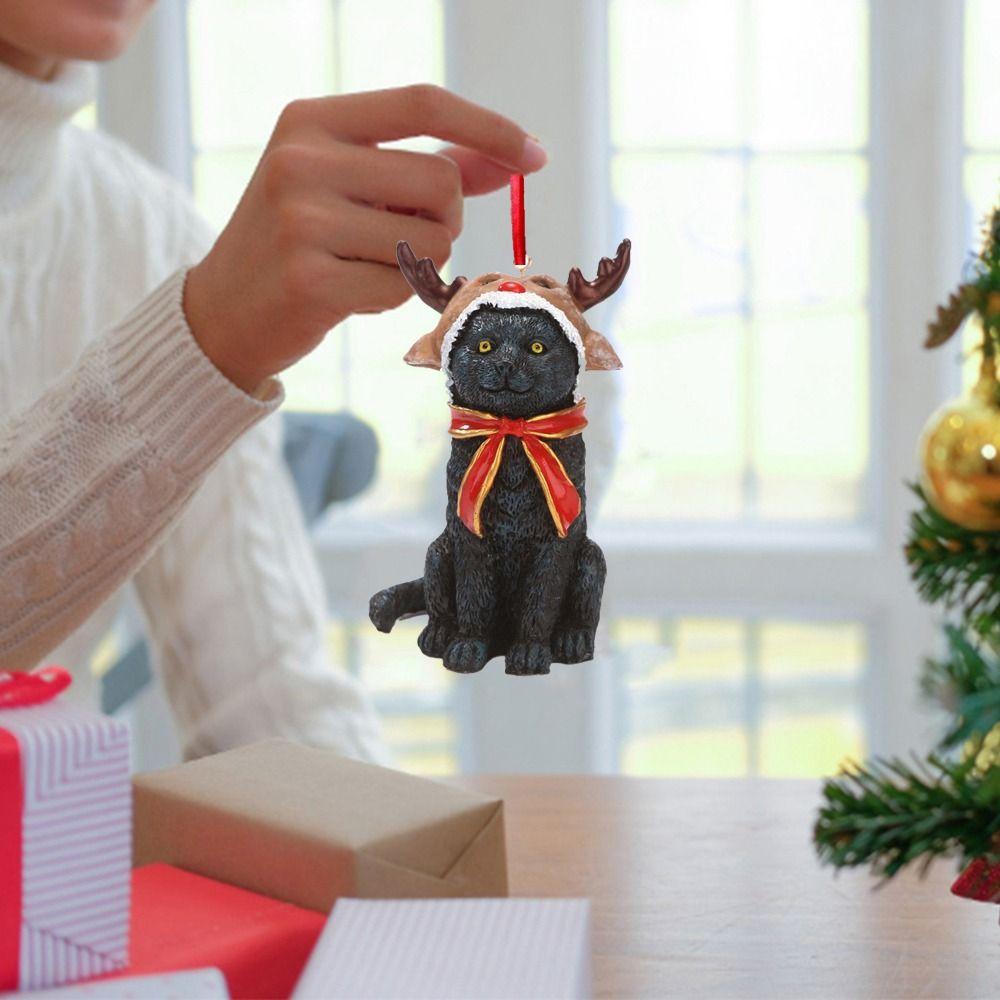 Cartoon Black Cat Hanging Decoration Resin Magic Christmas Cat Pendant Xmas Cat Keychain Xmas Tree
Cartoon Black Cat Hanging Decoration Resin Magic Christmas Cat Pendant Xmas Cat Keychain Xmas Tree
