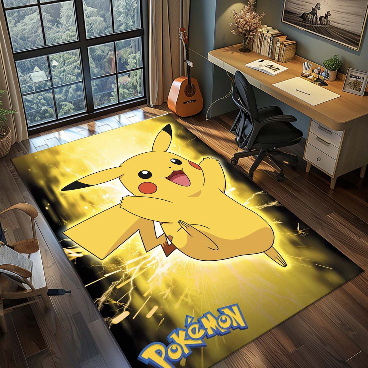 Pokemon Anime Rug Carpet Large Area Rug Non Slip Washable Floor Mat Gamer Room Bedroom Home Decor -QJY 60x90cm
Pokemon Anime Rug Carpet Large Area Rug Non Slip Washable Floor Mat Gamer Room Bedroom Home Decor -QJY 60x90cm