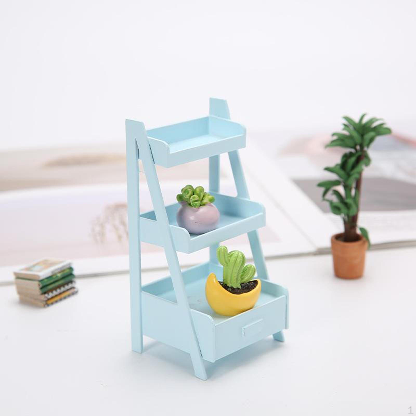 1/12 Dollhouse 3 Tier Flower Pot Display Rack Unit Scenery Ornaments синий
1/12 Dollhouse 3 Tier Flower Pot Display Rack Unit Scenery Ornaments синий
