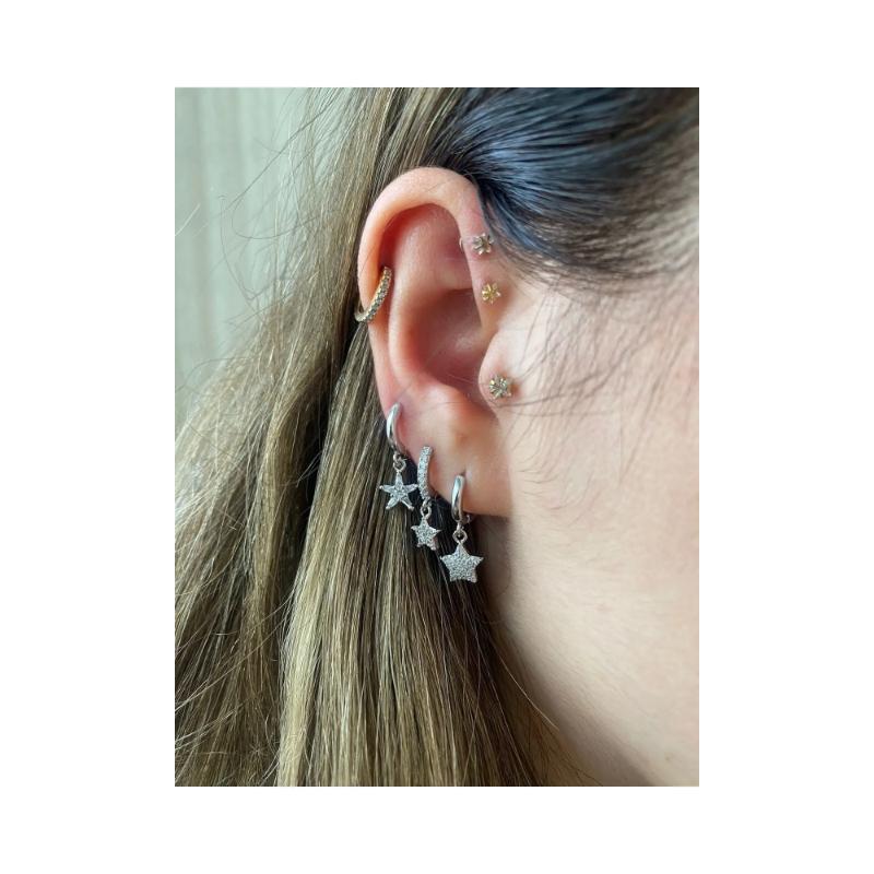 ELİZYA BOUTIQUE Серьги из стали, серебряного цвета со звездами, тройной комплект, серьги YILDIZ для пирсинга серебряный
ELİZYA BOUTIQUE Серьги из стали, серебряного цвета со звездами, тройной комплект, серьги YILDIZ для пирсинга серебряный