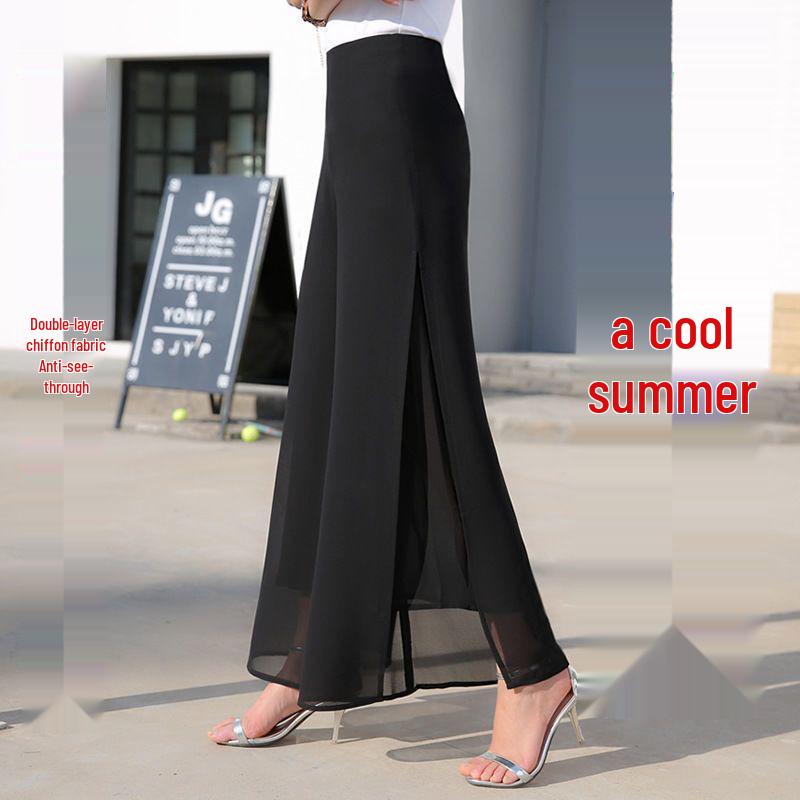 Women s Double-Layered Chiffon Wide-Leg High Waist Pants with Dance Split Skirt and Good Drape M ( 90 lbs)
Women s Double-Layered Chiffon Wide-Leg High Waist Pants with Dance Split Skirt and Good Drape M ( 90 lbs)