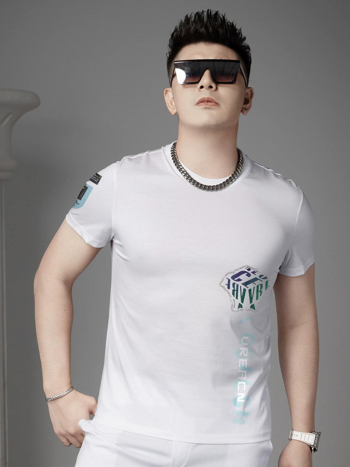 European Trendy Brand Letter Print Rhinestone Short-Sleeve T-Shirt for Men, Summer Round Neck Half-Sleeve Casual Top for Men M белый
European Trendy Brand Letter Print Rhinestone Short-Sleeve T-Shirt for Men, Summer Round Neck Half-Sleeve Casual Top for Men M белый